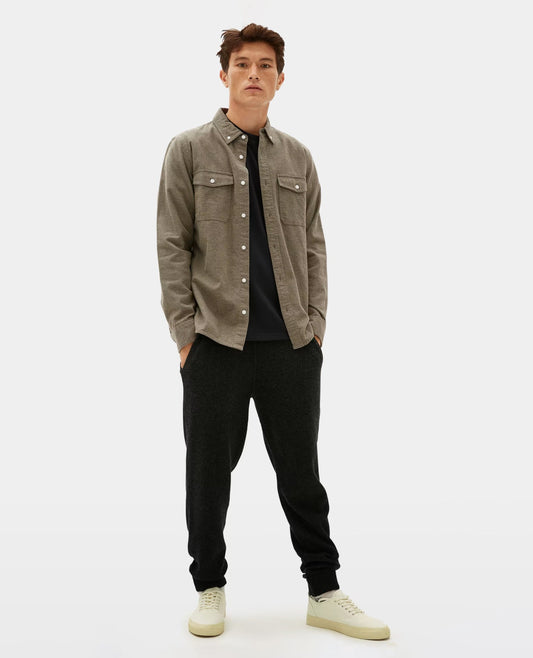 Men’s Cotton Casual Button-Up Shirt